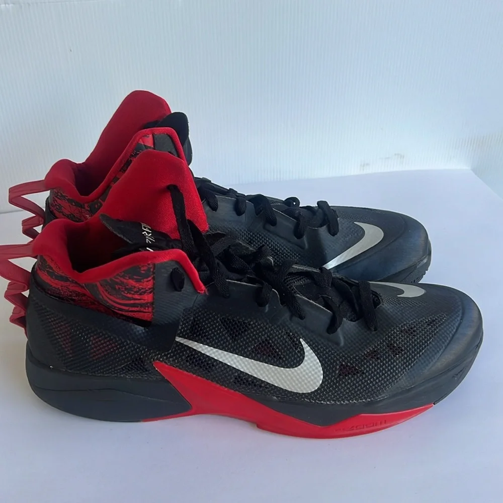 NIKE Zoom Hyperfuse 2013 SIZE 15 Black Red - Picture 5 of 9